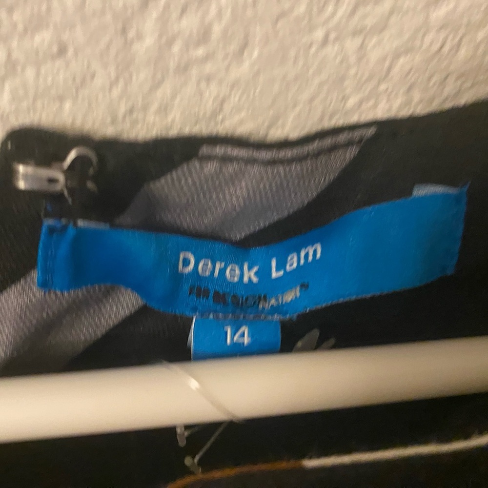 Derek Lam(1967-)American Fashion Designer, Rare Abstract Dress Size 14 - Picture 6 of 11